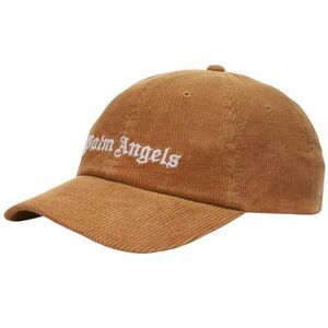 Palm Angels Logo Corduroy Baseball Cap / Brown
